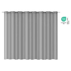 Voilage tamisant à œillets effet lin Howley gris L.260 x l.300cm GoodHome