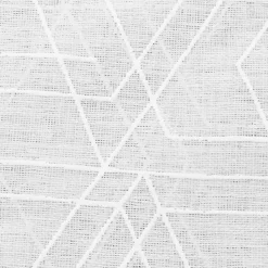 Voilage tamisant à œillets imprimé géométrique Kiya blanc L.260 x l.140cm GoodHome