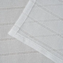 Voilage tamisant à œillets effet tissé rayé Udupi blanc L.260 x l.140cm GoodHome