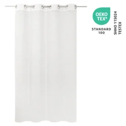 Voilage tamisant à œillets effet lin Yena beige L.260 x l.140cm GoodHome