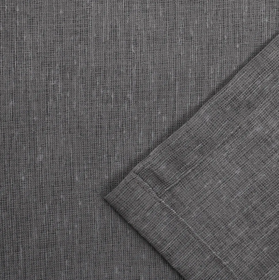 Voilage tamisant à œillets effet lin Tongi gris clair L.260 x l.140cm GoodHome