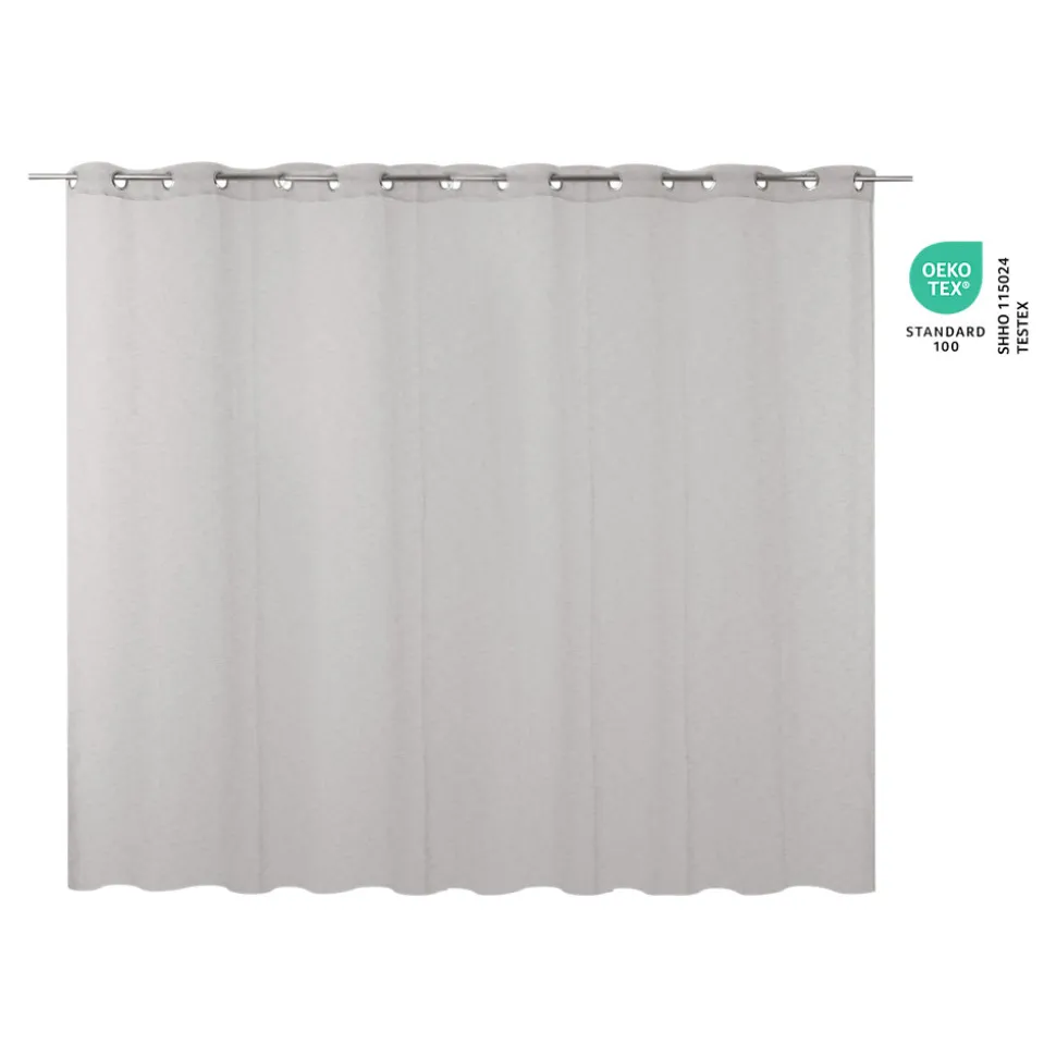 Voilage tamisant à œillets effet lin Howley beige lin L.260 x l.300cm GoodHome