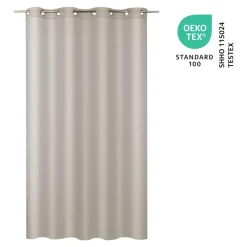 Voilage tamisant à œillets effet lin Howley beige naturel L.260 x l.140cm GoodHome