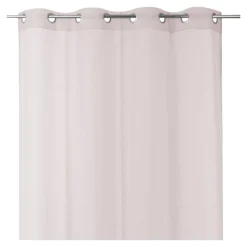 Voilage tamisant à œillets effet tissé Kymbe rose clair L.260 x l.140cm GoodHome