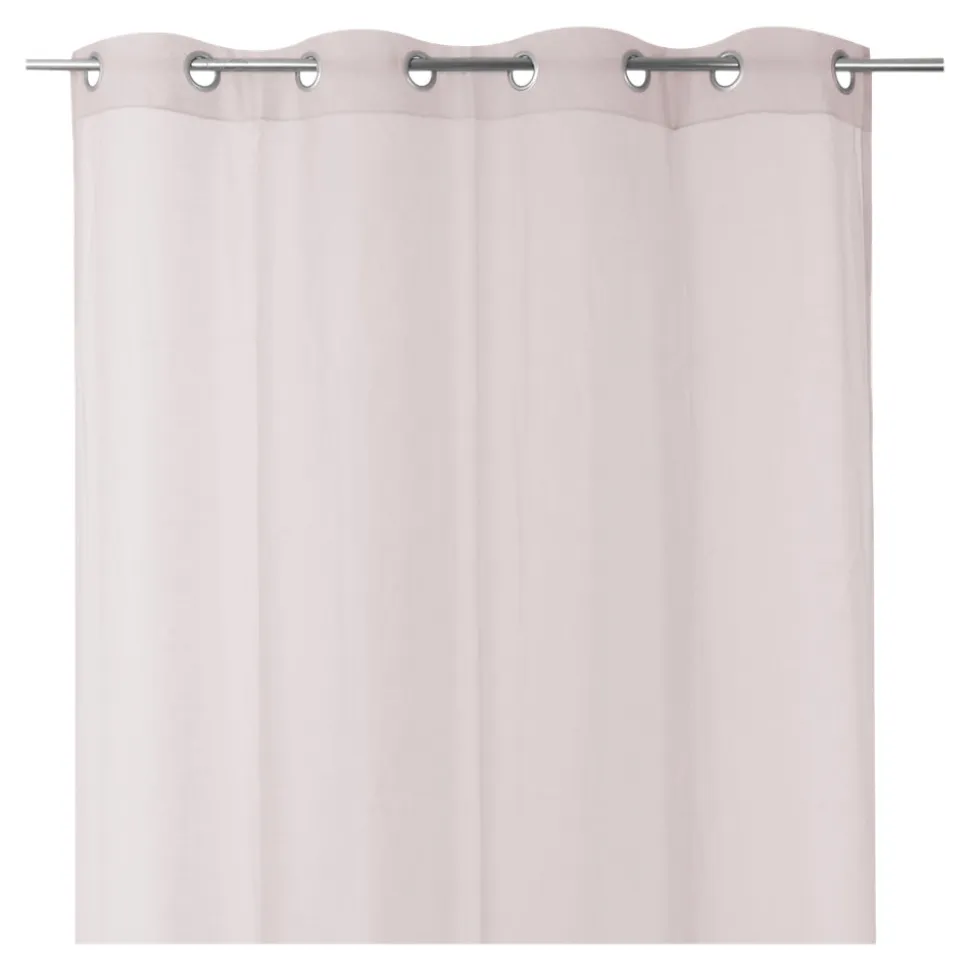 Voilage tamisant à œillets effet tissé Kymbe rose clair L.260 x l.140cm GoodHome