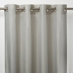 Voilage tamisant à oeillets effet tissé Kymbe beige L.260 x l.140cm GoodHome