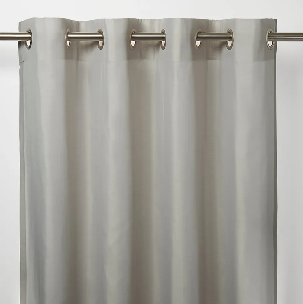 Voilage tamisant à oeillets effet tissé Kymbe beige L.260 x l.140cm GoodHome