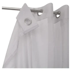 Voilage tamisant à oeillets effet tissé Kymbe beige L.260 x l.140cm GoodHome