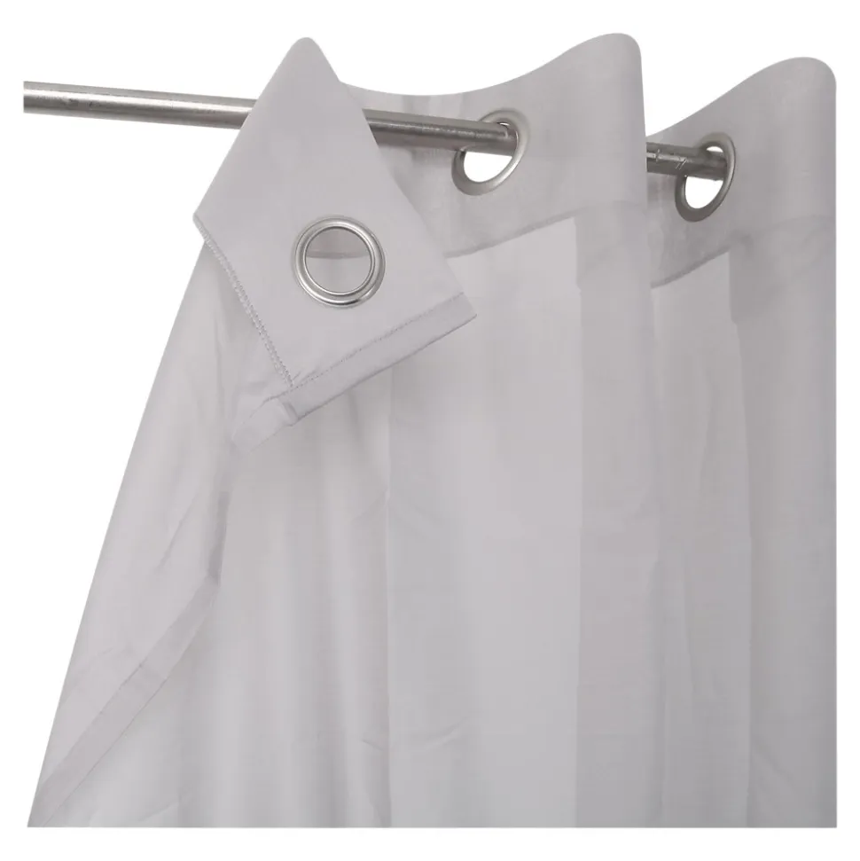 Voilage tamisant à oeillets effet tissé Kymbe beige L.260 x l.140cm GoodHome
