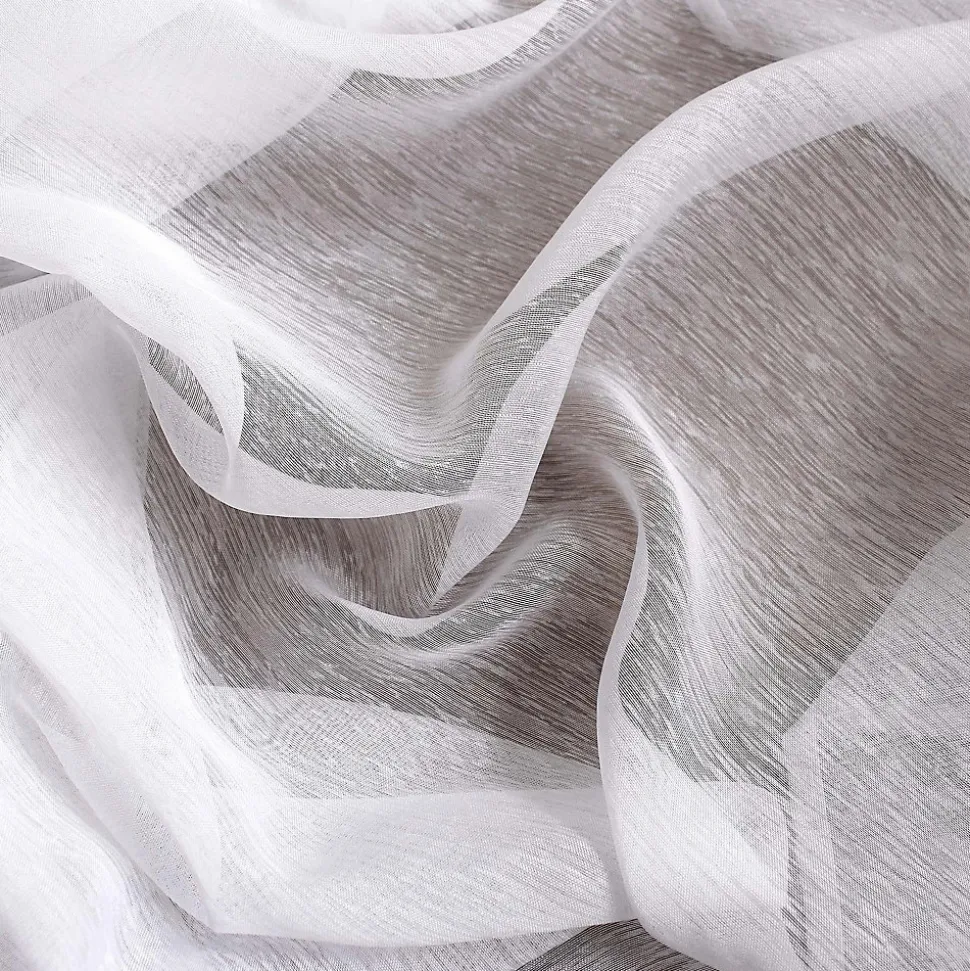 Voilage uni blanc grande largeur 420x240cm - 420 x 240 cm - Blanc