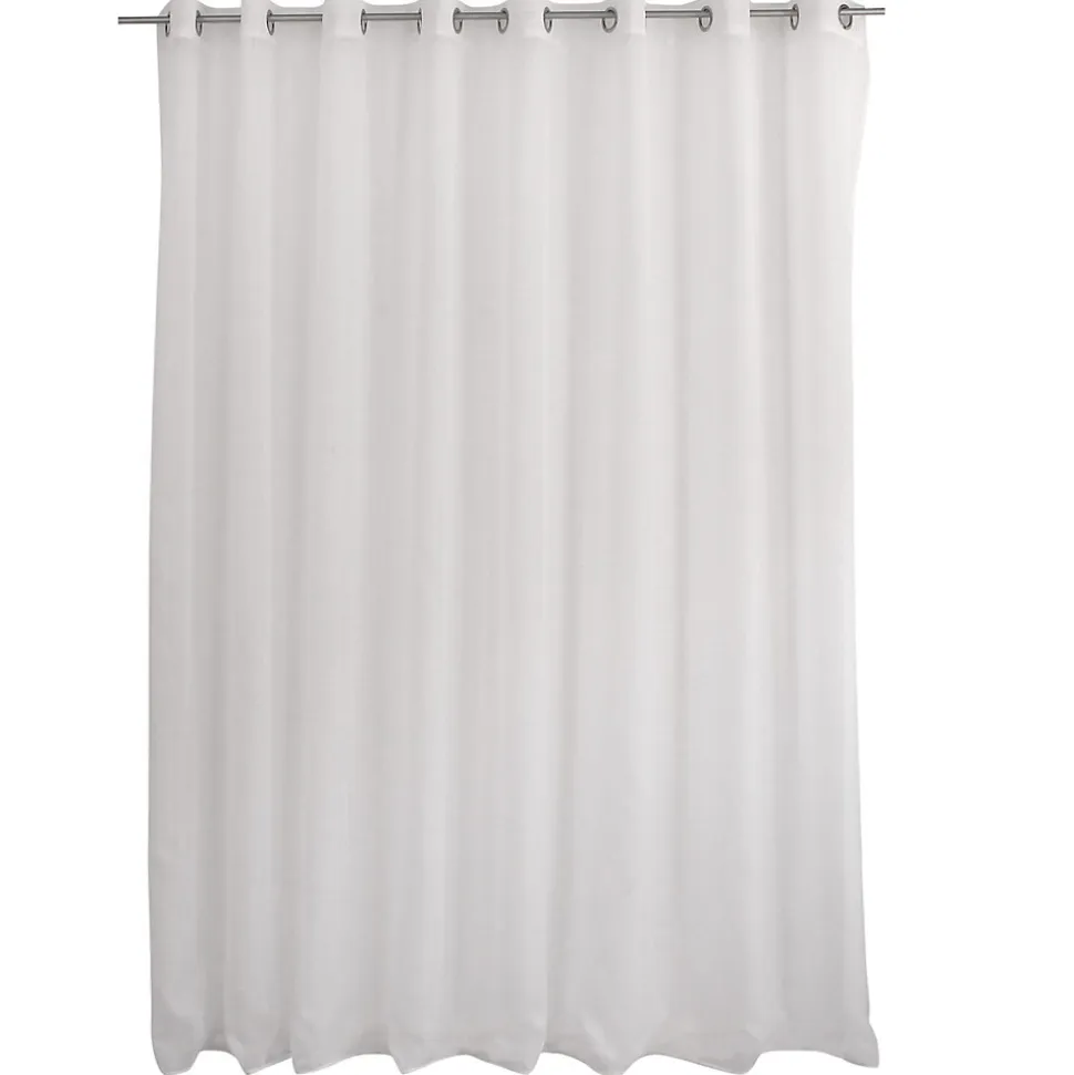 Voilage uni blanc grande largeur - 300x240cm - Blanc