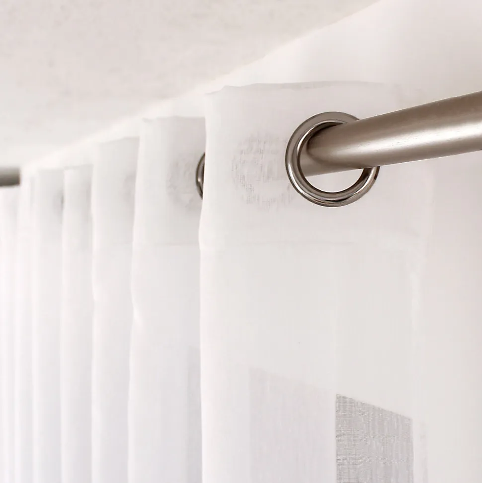 Voilage uni blanc grande largeur - 300x240cm - Blanc