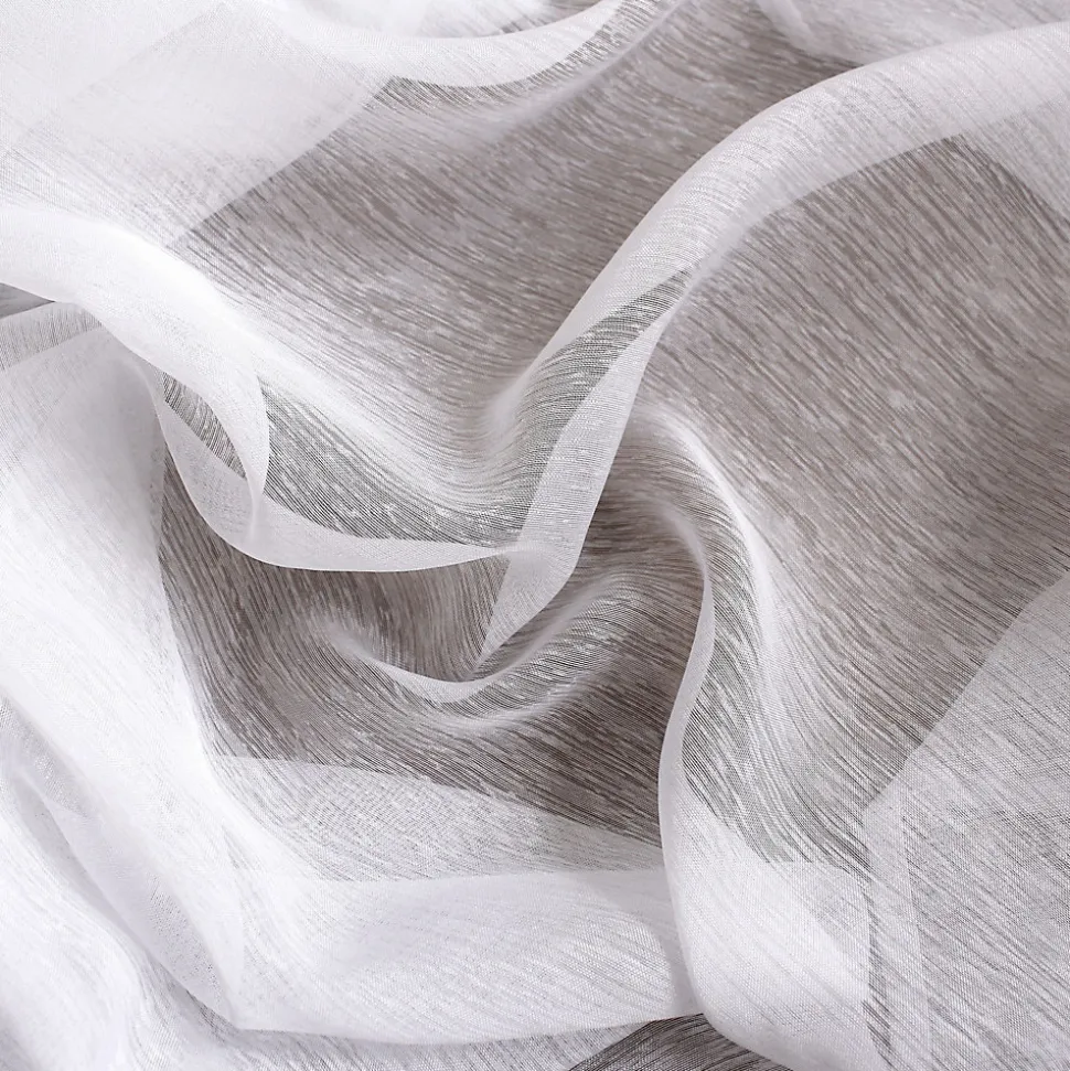Voilage uni blanc grande largeur - 300x240cm - Blanc