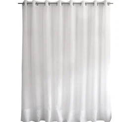Voilage uni brodé Cornely (240x240 cm - Blanc)