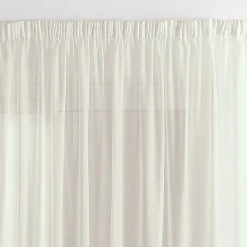 Voilage uni sablé et plombé (150x240 cm - Naturel)