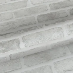 Walls4You papier peint brique gris clair - 53 cm x 10.05 m - 935325