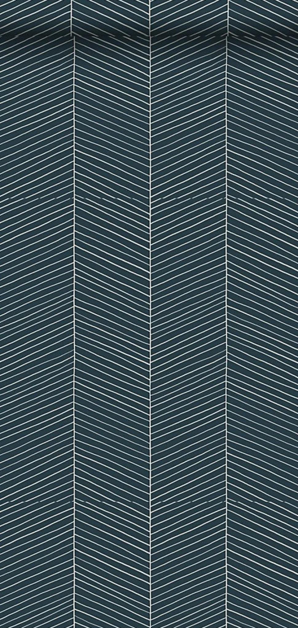 Walls4You papier peint chevron bleu - 53 cm x 10.05 m - 935324