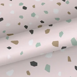 Walls4You papier peint imitation terrazzo rose - 53 cm x 10.05 m - 935314