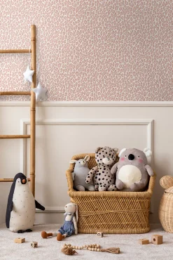 Walls4You papier peint peau de léopard rose - 53 cm x 10.05 m - 935282