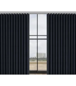 WAVE - Tringle Rail - L. 3,50 m - Ouverture Centrale- Effet Vague